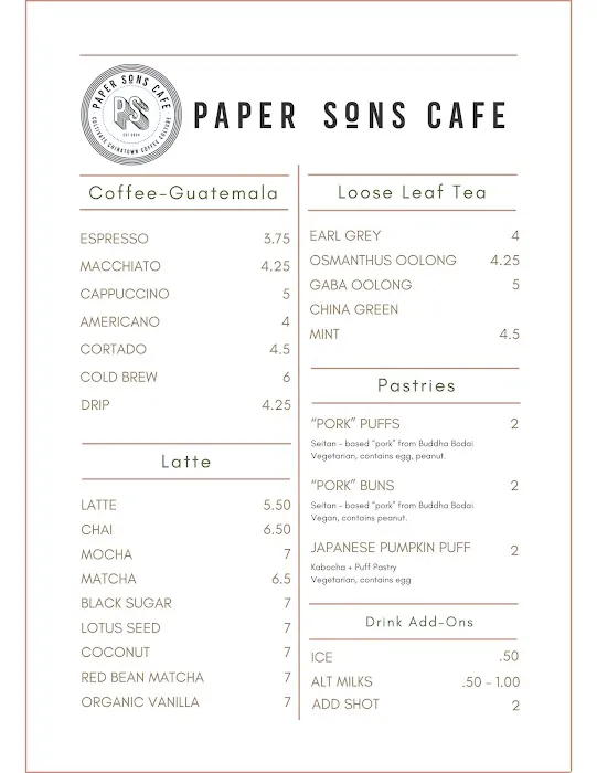 Paper Sons Cafe Picture 4
