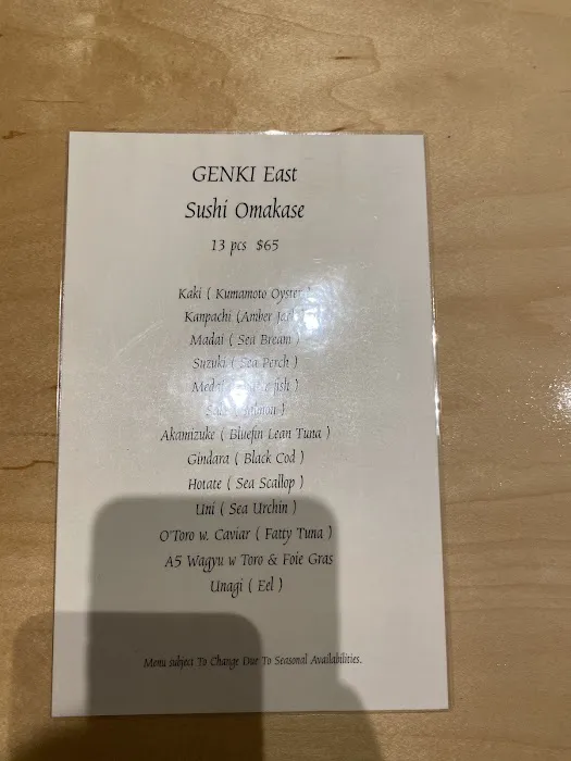Genki east omakase Picture 7