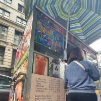 Coffee and donut cart ico