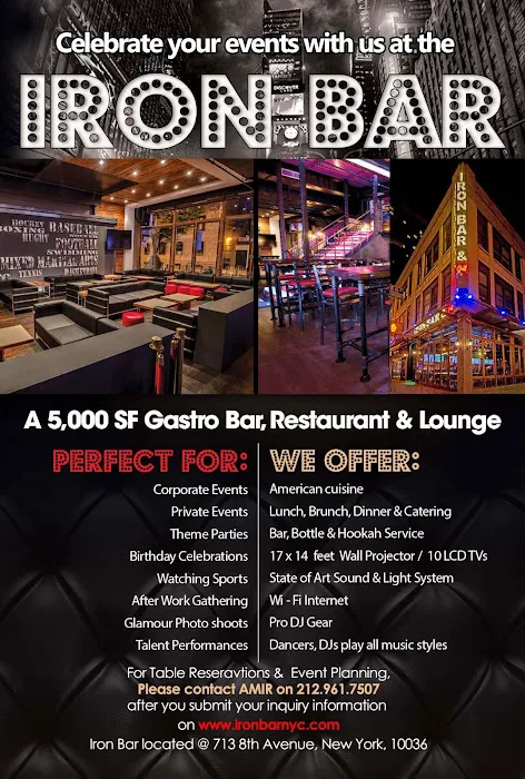 Iron Bar & Lounge NYC - Hell's Kitchen Picture 7