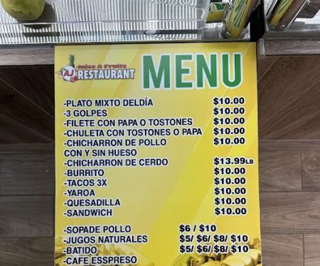 AJ Juice & Fruits Restaurant
