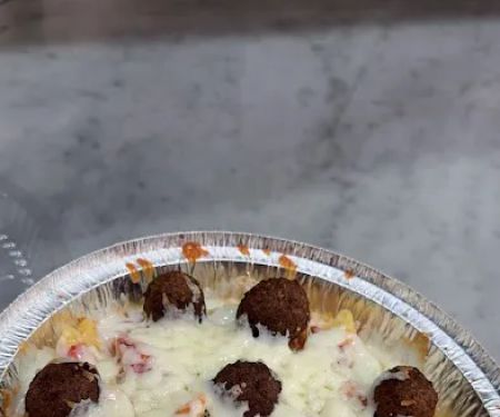 Crown fried chicken and pizza