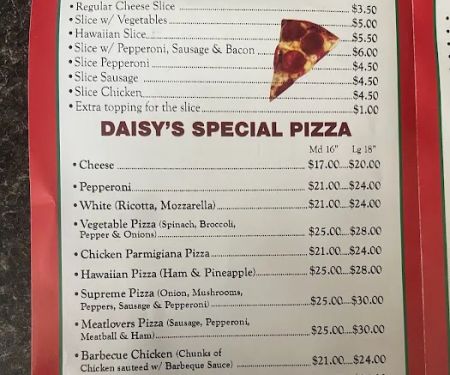 Daisy's pizza