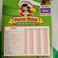 Tacos rojas mexican food ico