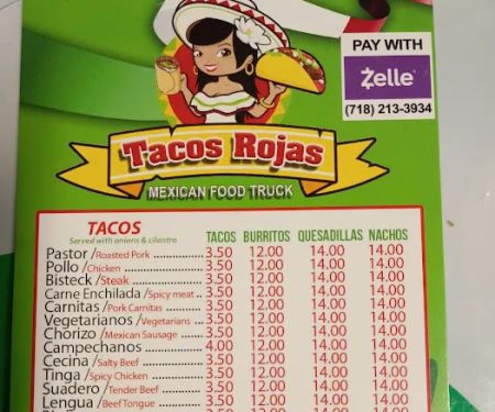 Tacos rojas mexican food