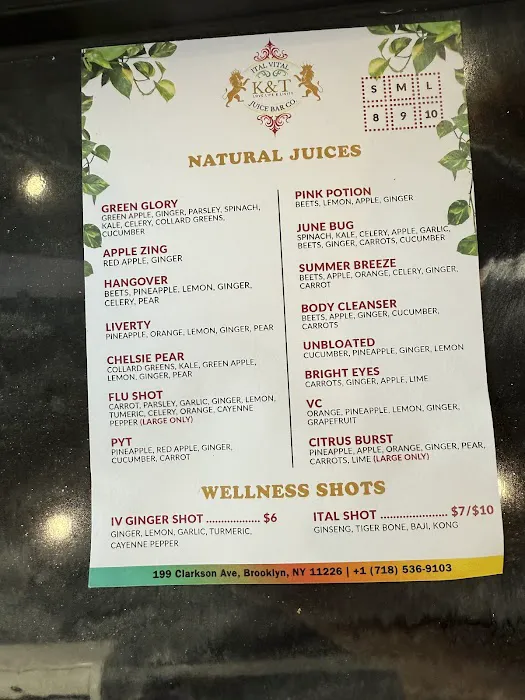 K&T's Ital Vital Juice Bar Picture 4