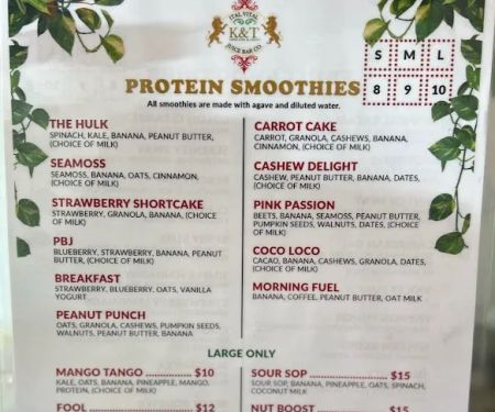 K&T's Ital Vital Juice Bar
