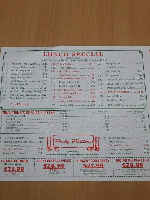 Hunachina Chinese Restaurant Picture 1