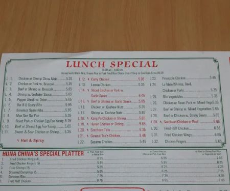 Hunachina Chinese Restaurant