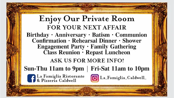 La Famiglia Ristorante, Pizzeria & Catering Picture 8