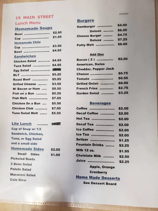 19 Main Street Luncheonette Picture 5