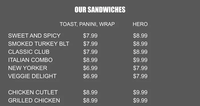 Cafe Sandwich To Go Picture 1