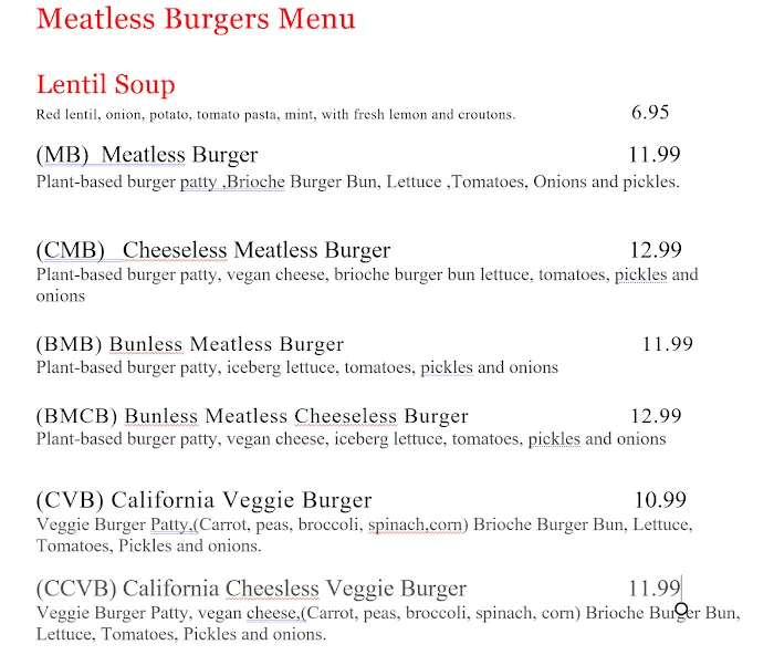 Meatless Burgers Picture 2