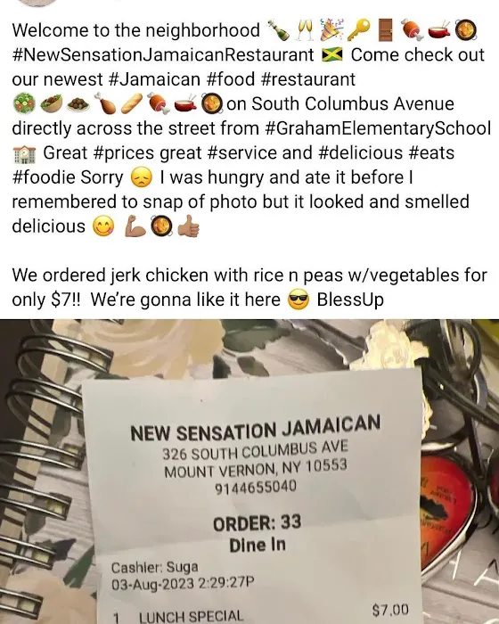 New Sensation Jamaican Restaurant Picture 5
