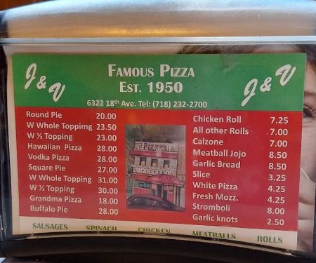 J & V Pizzeria