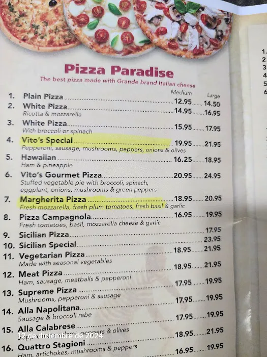 Vitos pizzeria & restaurant Picture 5