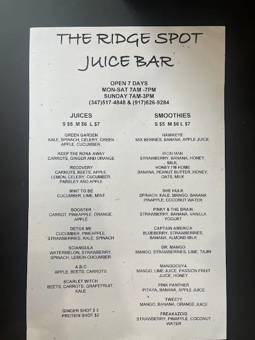 The Ridge Spot Juice Bar Picture 4