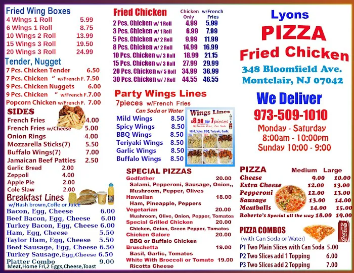Lyons Pizza Fried Chicken Picture 10