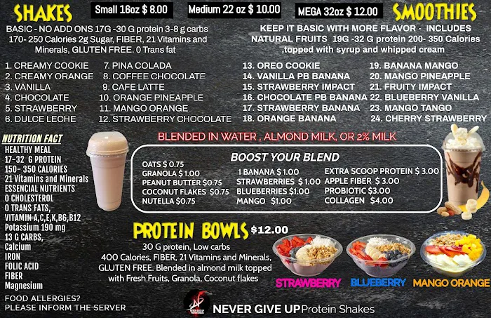 NEVER GIVE UP PROTEIN SHAKES Picture 10