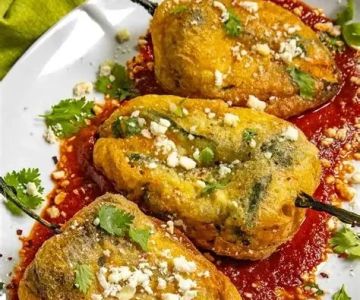 The Best Chiles Rellenos Near Me with Roasted Poblano Peppers Stuffed with Cheese