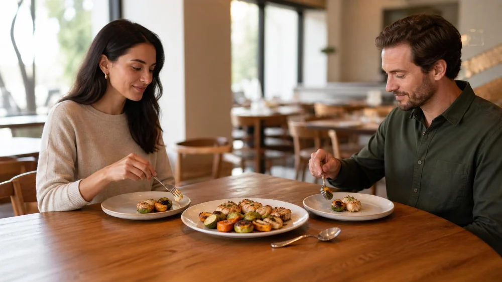 Sharing a Restaurant Entrée: Check Portions, Plates, and Fees