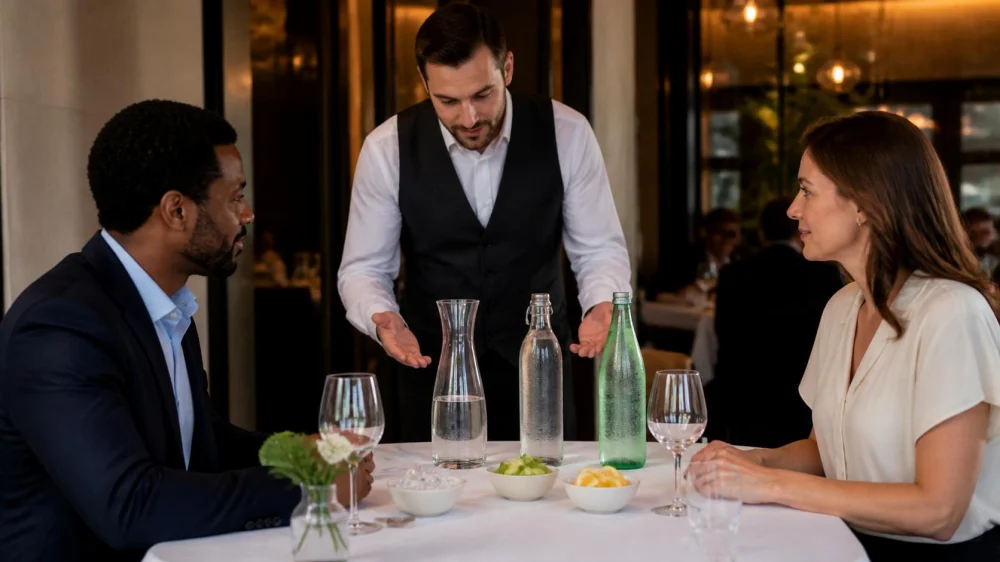 Restaurant Water Service: Tap, Bottled, Sparkling, Cost, and Refills