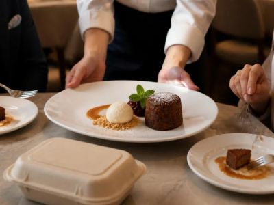Restaurant Dessert Order: Portions, Allergens, Temperature, and Takeout