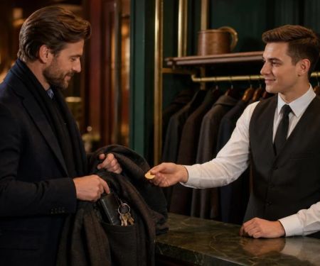 Restaurant Coat Check: Remove Valuables and Keep the Claim Ticket Safe