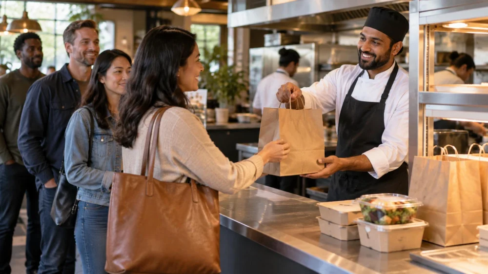 Restaurant Queue and Pickup Plan: Timing, Names, and Heat