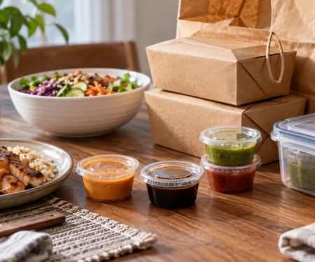 Restaurant Takeout Sauces: Labels, Leaks, and Storage