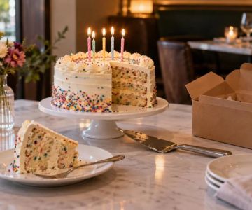 Restaurant Birthday Cake: Storage, Cutting, and Charges