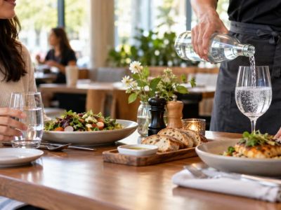 Restaurant Water Service: Still, Sparkling, and Charges