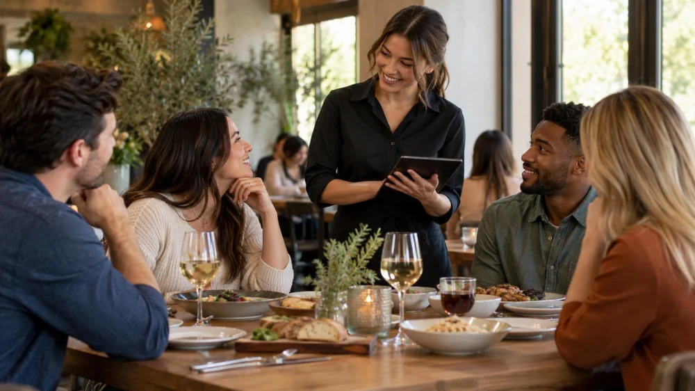 Dining Reservation Change: Party Size, Time, and Confirmation