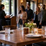 Restaurant Group Arrival Plan: Seating, Hold Time, Contact
