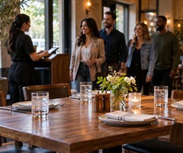 Restaurant Group Arrival Plan: Seating, Hold Time, Contact