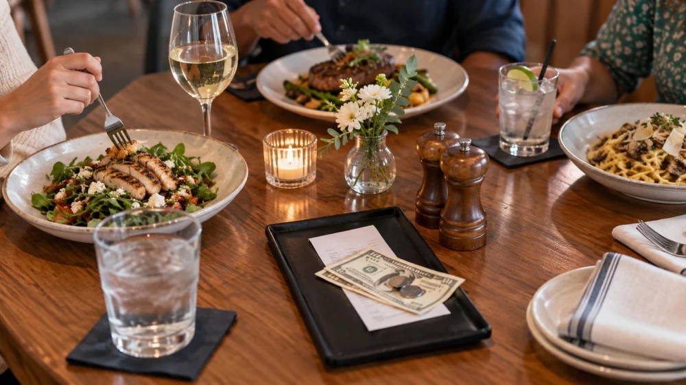 Restaurant Split Bill Plan: Items, Tax, Tips, and Receipts