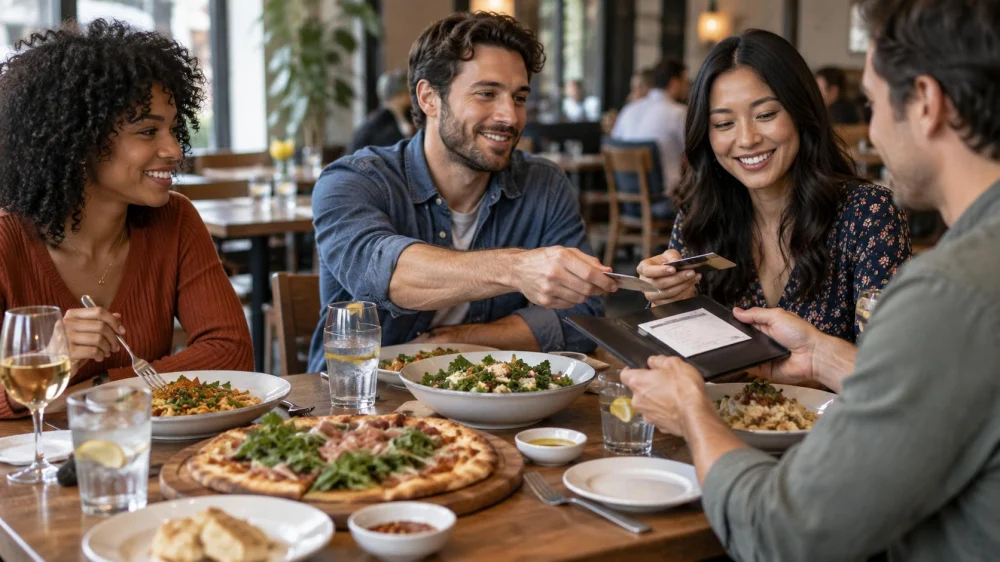 Restaurant Split Bill Plan: Orders, Tax, and Gratuity