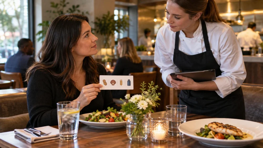 Restaurant Allergy Card: Clear Wording, Staff, and Backup