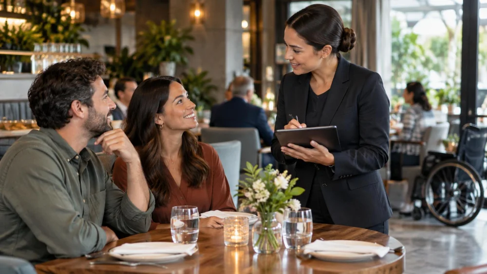 Restaurant Reservation Notes: Time, Party, Access, and Contact