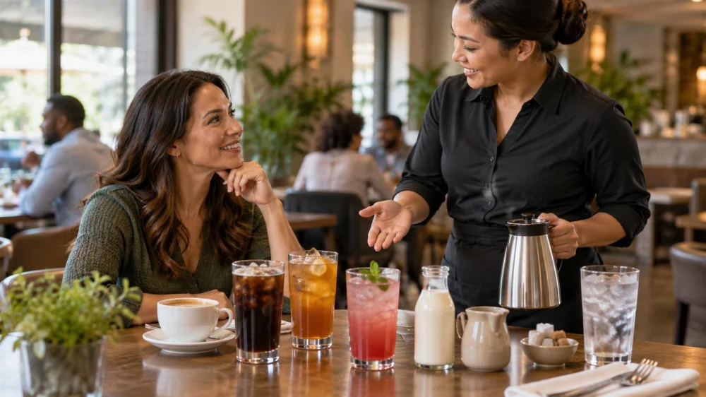 Restaurant Beverage Choice: Caffeine, Sweetness, and Size
