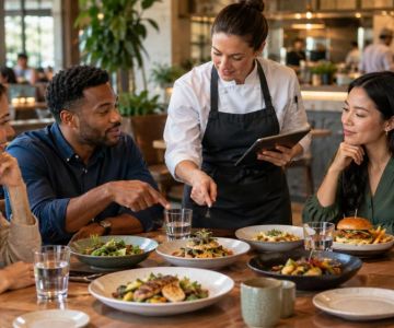 Restaurant Group Order Review: Names, Portions, and Allergens